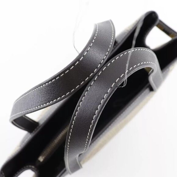 CELINE Macadam Handbag Brown canvas/Calfskin Women - Picture 12 of 16